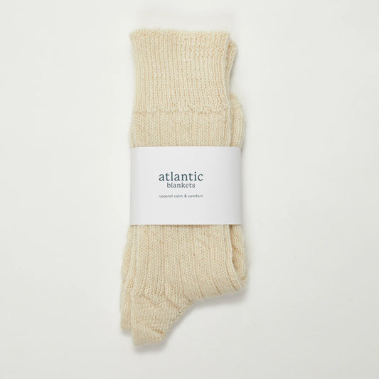 Alpaca Cream Bed Socks