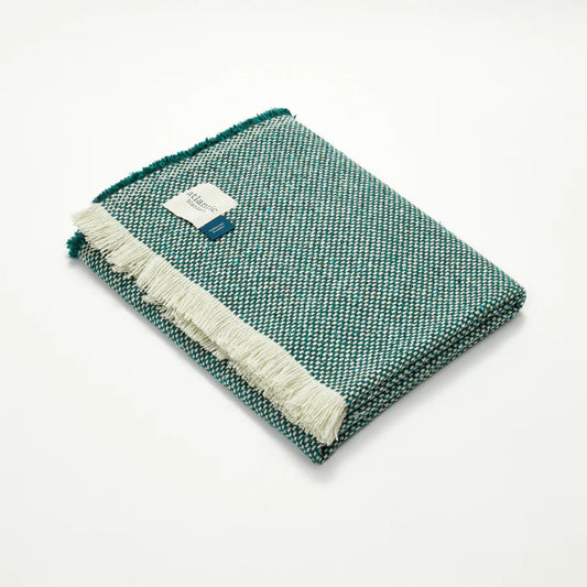 Seagreen Recycled Wool Blanket