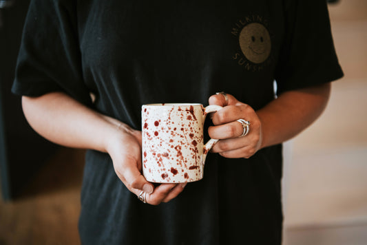 Cranberry Splatter Mug