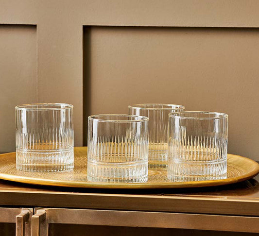 Clear tumbler glasses (set of 4)