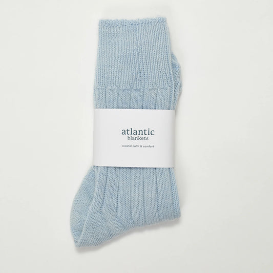 Alpaca Blue Bed Socks