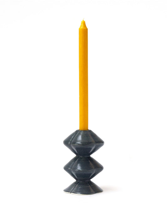 Tall Charcoal Harriet Caslin Candle Holder