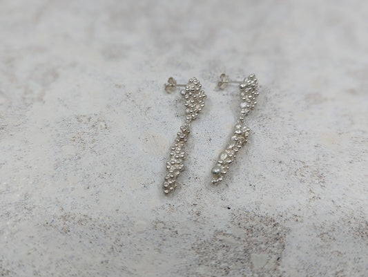 Barnacles Drop studs | Sterling Silver
