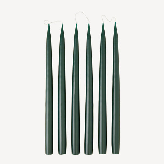 Pair of Forest Green Candles